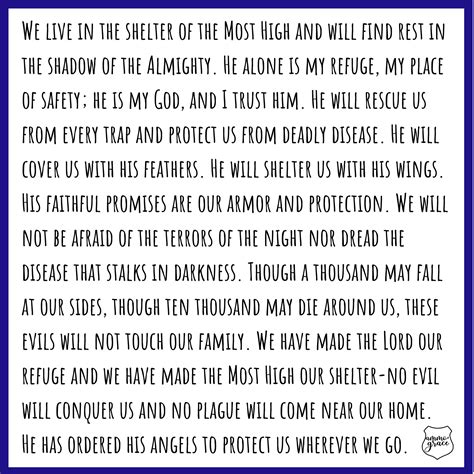 praying psalm 91 over ourselves + our families – ammo + grace