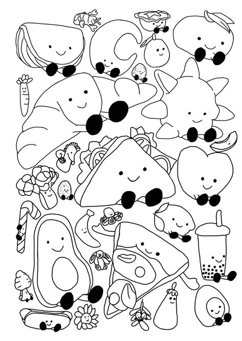 Jelly Cat Colouring Pages