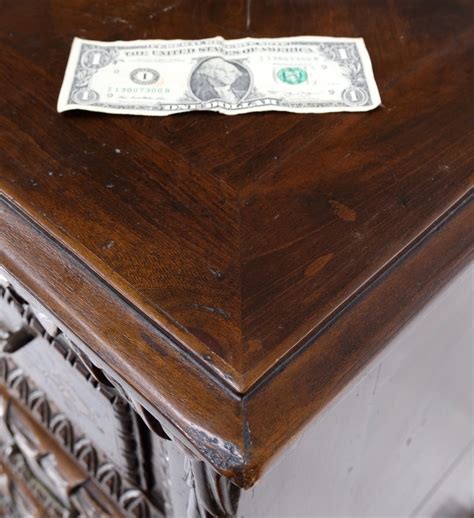 Heavily Carved Spanish Style 4 Drawers Commode Chest of Drawers Dresser ...