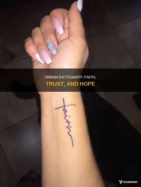 Urban Dictionary: Faith, Trust, And Hope | ShunSpirit