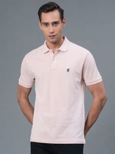 RED TAPE Solid Men Polo Neck Pink T-Shirt - Buy RED TAPE Solid Men Polo ...