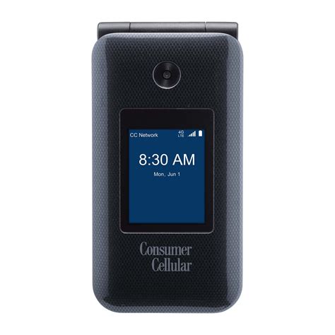 Consumer Cellular, Link II, 8 GB, Black - Flip phone - Walmart.com