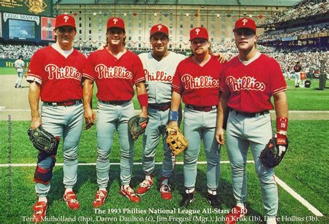1993 Phillies All Stars: Terry Mulholland, Darren Daulton, Jim Fergosi ...