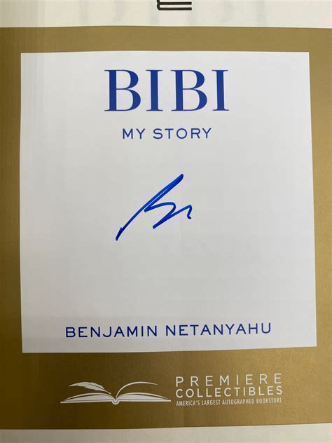 Bibi - Benjamin Netanyahu (Signed Book)