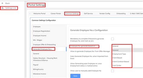 Employee Code - Configuration : StaffingGo Support