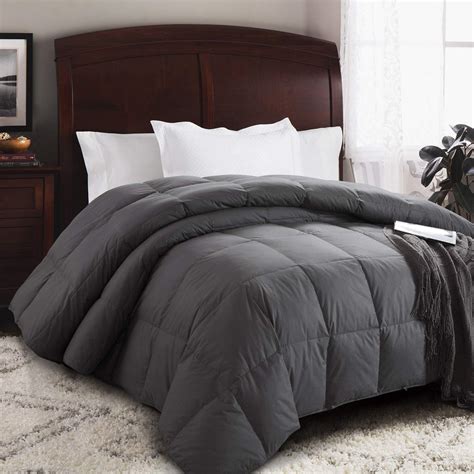 Buy HOMBYS 90" x 90" Feather and Down Comforter Queen Size Duvet Insert ...