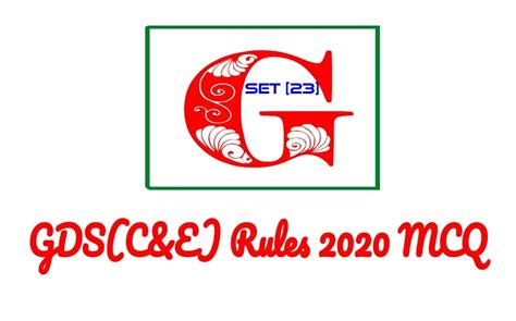 MCQ On GDS Conduct and Engagement Rules 2020 | Quiz Question and ...