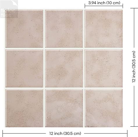 Buy Tic Tac Tiles 12 x 12 Thicker Peel and Stick Removable Stick On ...
