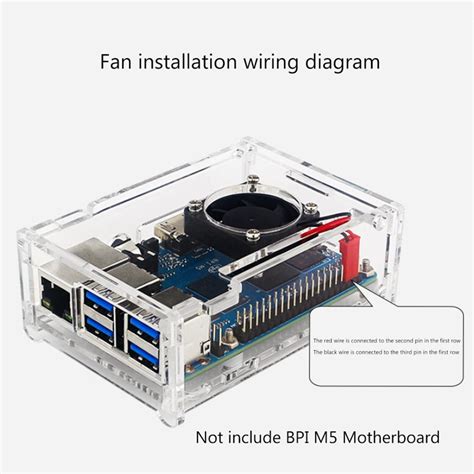 Buy For Banana Pi M5 Acrylic Case Transparent Shell Without Fan for ...