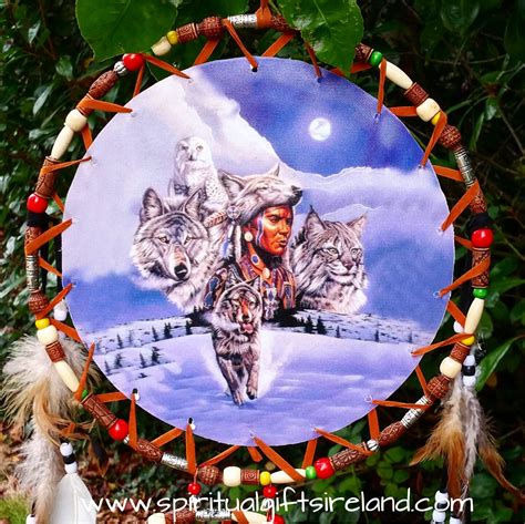 Blue Native American Wolf