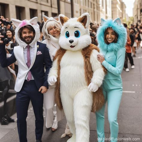 Furry Convention with People in Furry Suits | Stable Diffusion Online