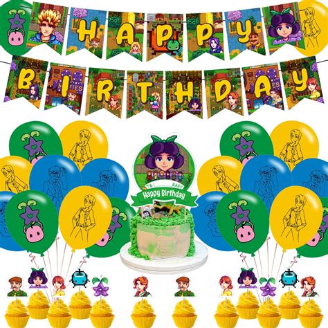 Stardew Valley Party Decorations,Birthday Party Supplies For Stardew ...