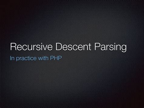 Recursive descent parser Examples 的图像结果