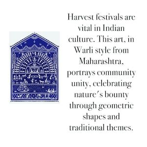 Buy Warli Harvest Festival Print, Indian Tribal Folk Art Online in ...