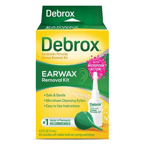 Debrox Ear Wax Removal Kit - Includes Bulb Syringe and 0.5 Fl Oz ...