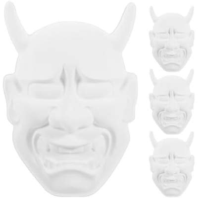 Ibasenice 4pcs Blank Diy Monster Masks for Kids, Unpainted Pvc India | Ubuy