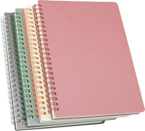 Amazon.com : SOILHQ Spiral Notebook, 4Pack A5 Dotted Journal Notebook ...