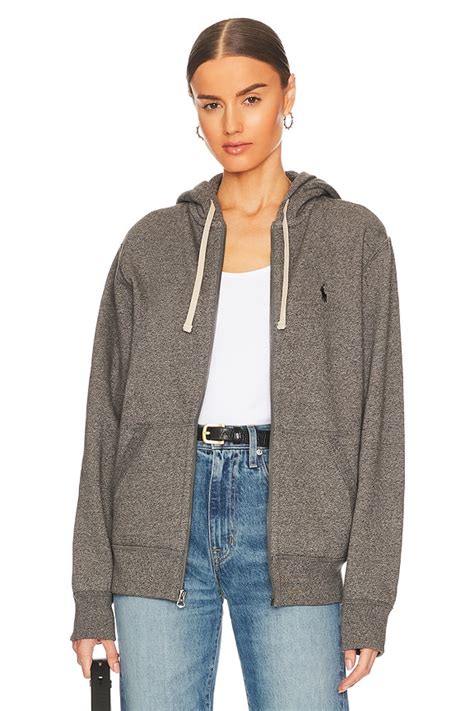 Polo Ralph Lauren Fleece Full-Zip Hoodie in Alaskan Heather | REVOLVE