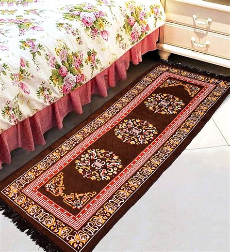 COZY FURNISH Velvet Anti Slip Bedside Runner - Size 24X72(Inches ...