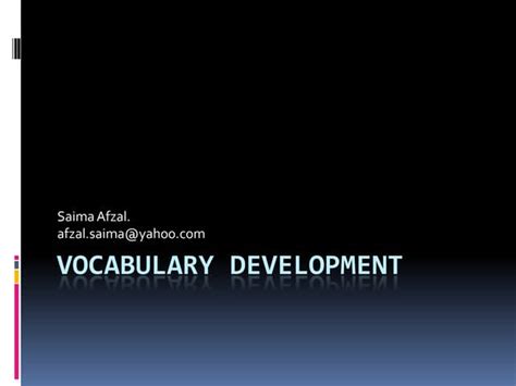 Image result for Vocabulary Development