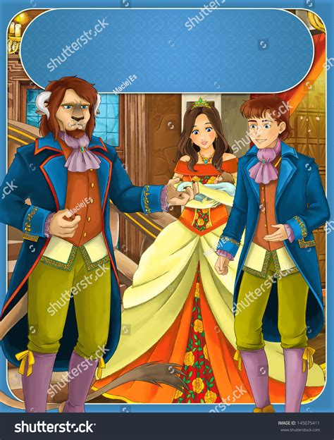 Beauty Beast Prince Princess Castles Knights 스톡 일러스트 145075411 ...