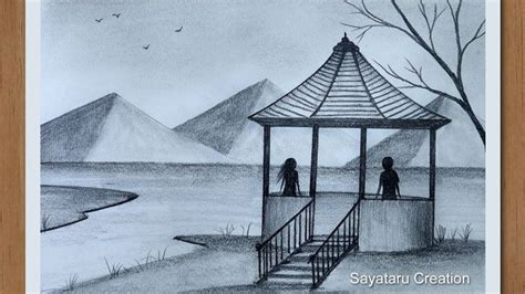 couple nature drawing