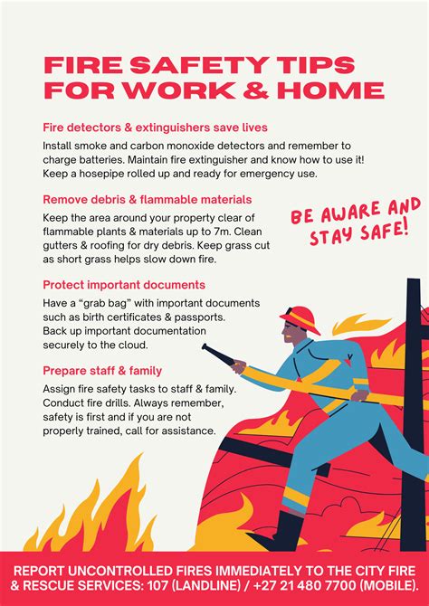 Fire Safety Tips for WORK & Home_2025 | Woodstock Improvement District