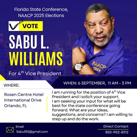Florida State Conference, NAACP 2025 Elections – Okaloosa NAACP