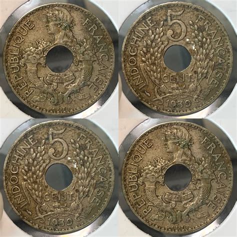 D: french indochina 1939 5 cents coin, Hobbies & Toys, Memorabilia ...