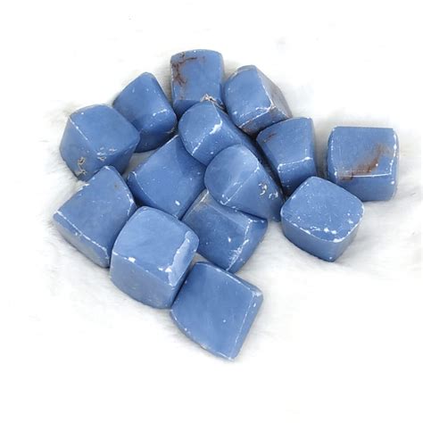 Natural Angelite Crystals & Stones | Shop Now — My Soul Mantra