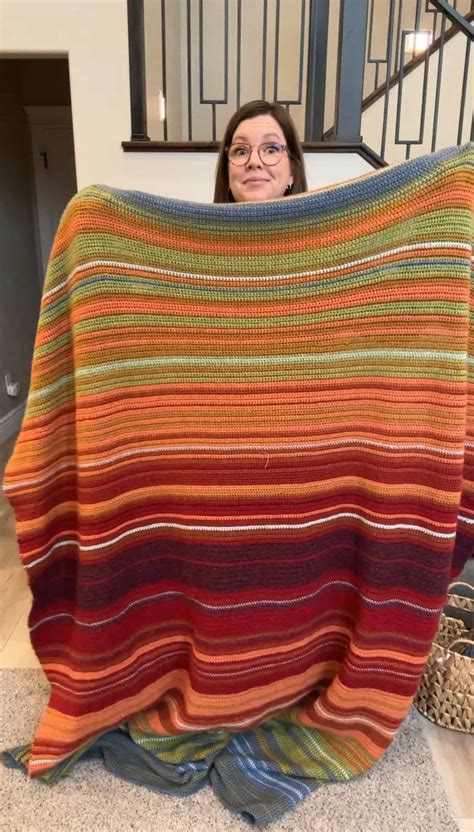 How to Make a Crochet Temperature Blanket