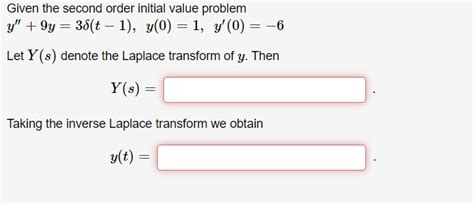 Image result for 2nd Order Initial Value Problem