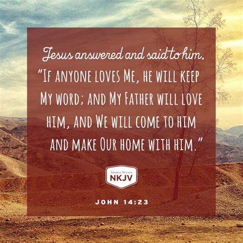 NKJV Verse of the Day: John 14:23
