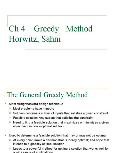 Image result for Greedy Method Explained