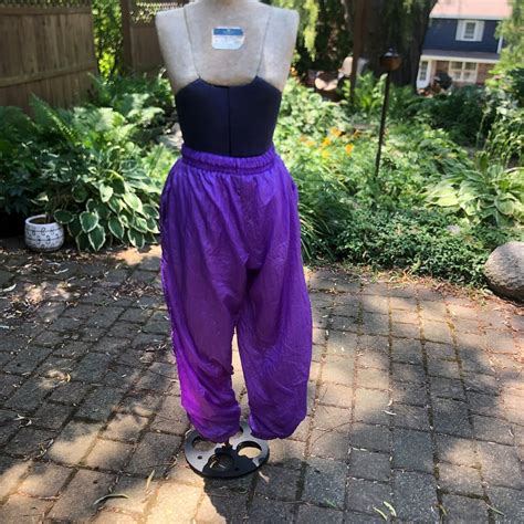 Purple Parachute Pants Mango Brand Authentic 1980's V… - Gem