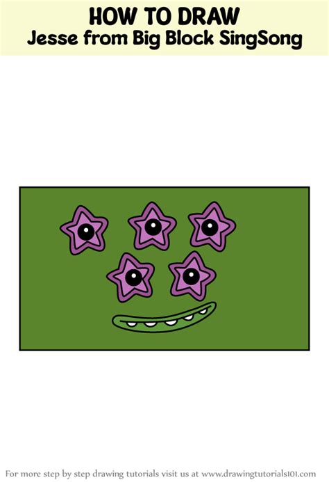 How to Draw Jesse from Big Block SingSong (Big Block SingSong) Step by ...