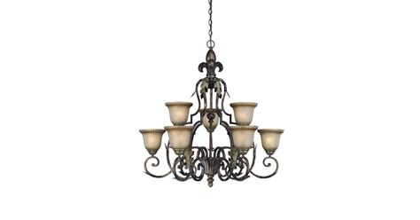 Jeremiah Lighting 25729-BBZ Devereaux Two Tier 9 Light Chandelier - 35. ...