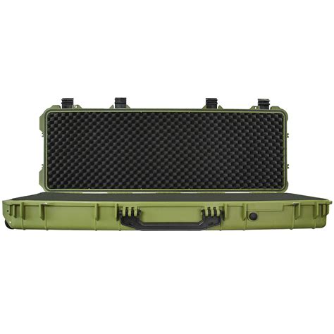 Buy 48" Inch Protective Roller Tactical Rifle Hard Case with Foam, Mil ...