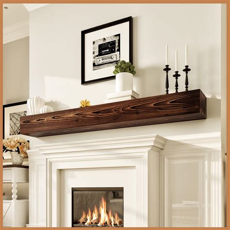 Avana Rustic Fireplace Mantle Shelf 72 Inches for Home Decor/Wall Decor ...