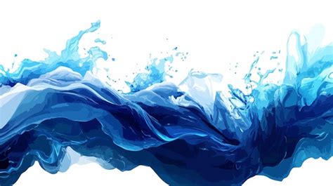 Creative blue waves background illustration for design projects ...