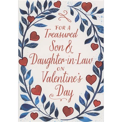 Designer Greetings Valentine's Day Card for Son & Daughter-in-Law, Red ...