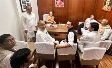 Congress top brass meets party leaders from Manipur