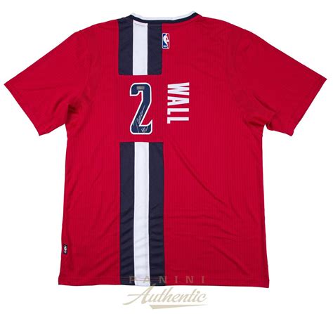 John Wall Signed Jersey - Short Sleeve Swingman Red PANINI - Authentic ...