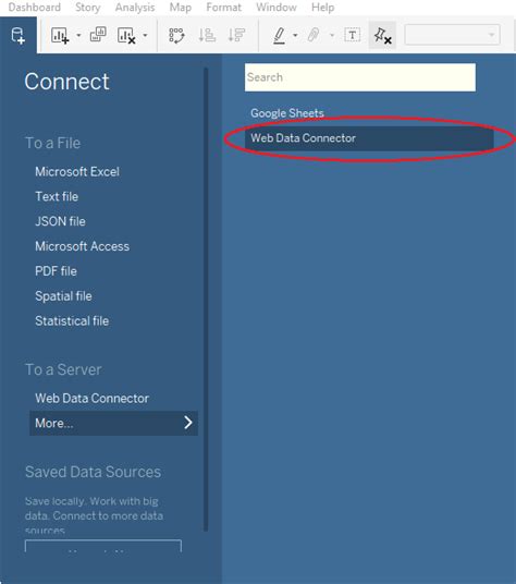 Image result for Tableau Web Data Connector Example