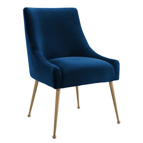 Navy Blue Velvet Chair