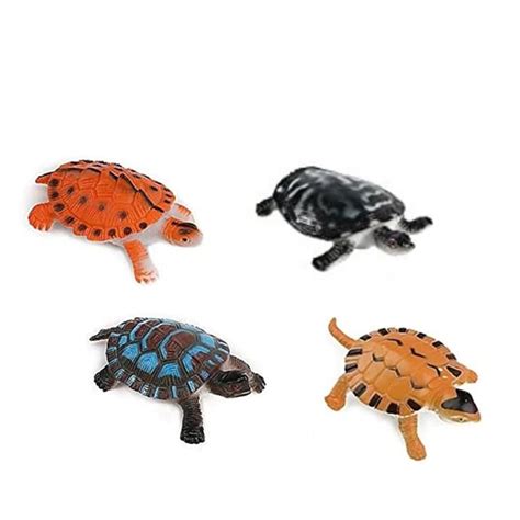 SANSEFERO Premier Plants 4 pcs Turtle Figurines Realistic Sea Turtle ...