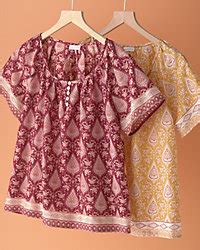 Short-Sleeve Scoop-Neck Blouse | Garnet Hill