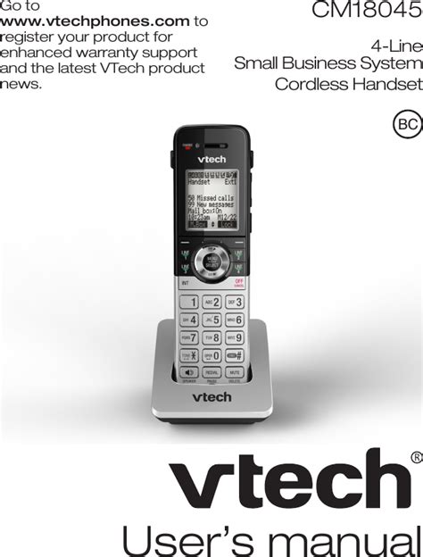 VTech Phone User Guide 的图像结果
