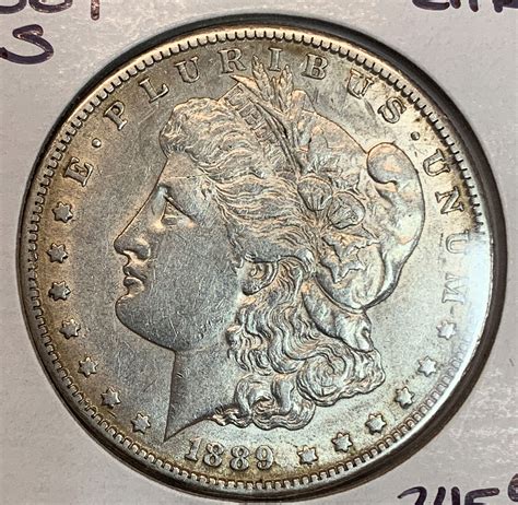 1889-S Morgan Silver Dollar, AU58 - For Sale, Buy Now Online - Item #684619