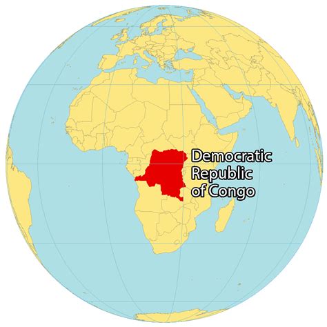 Democratic Republic of Congo Map - GIS Geography